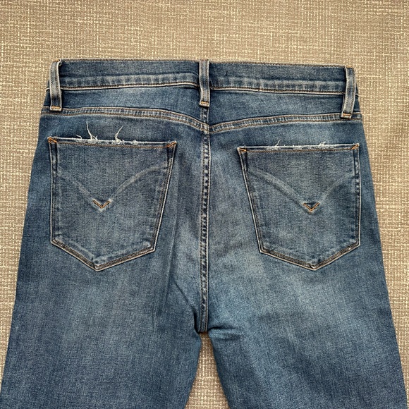 Hudson Jeans Women's Distressed Blue Skinny Jeans - Picture 9 of 12